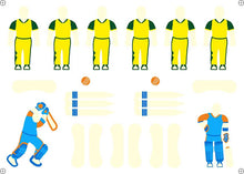 Load image into Gallery viewer, Foodecor Cricket Team Decorative Transfer Mould, (Pack of 2) - BV 3228