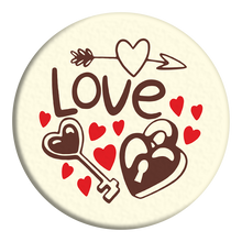 Load image into Gallery viewer, Foodecor Valentine's Theme Lock & Key Design Decorative Transfer Mould (Pack of 2)- BV 3355