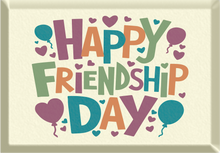 Load image into Gallery viewer, Foodecor Happy Friendship Day Decorative Transfer Mould (Pack of 2) - BV 3249