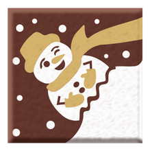 Load image into Gallery viewer, Foodecor Christmas Snowman Design Decorative Transfer Mould (Pack of 2)- BV 3334