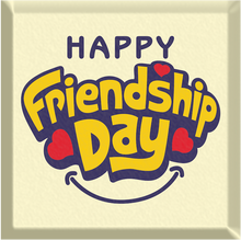 Load image into Gallery viewer, Foodecor Happy Friendship Day Decorative Transfer Mould (Pack of 2) - BV 3247