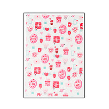 Load image into Gallery viewer, FooDecor Proffessionals Printed Edible Wafer Paper Sheets, Cake Decoration Sheet, Love Design Theme Dye Frosting Sheet, Cake Wrap, A4 Size - BV 3041