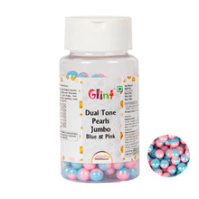 Load image into Gallery viewer, Glint Dual Tone Pearl Balls for Cake Decoration ( 7mm ) ( Blue & Pink ), 75g | Dual Colour Cake Sprinkle For Cake Decoration | 75g