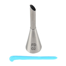 Load image into Gallery viewer, FineDecor Cream Icing Piping Nozzle Tip Stainless Steel Nozzle Cream Puff Decor Pastry Icing Piping Tool, 1 Piece (G2)