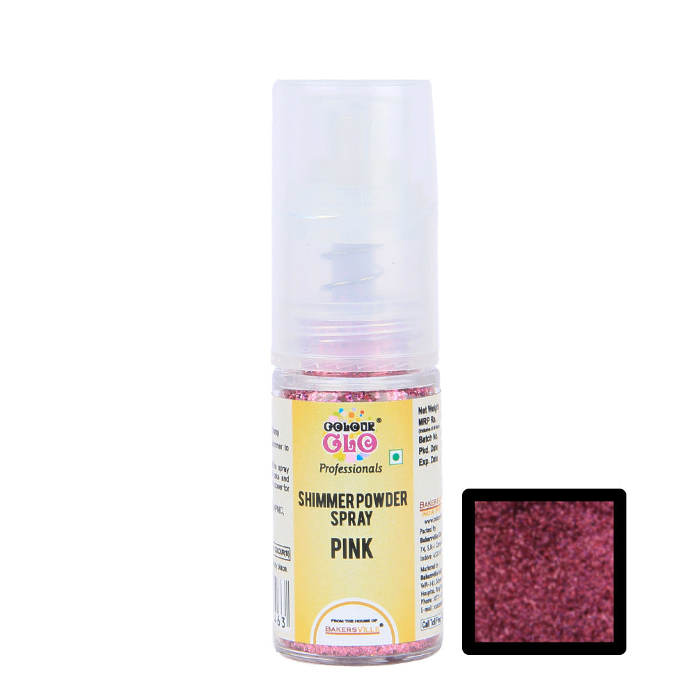 ColourGlo Edible Shimmer Powder Spray (Pink), 5g
