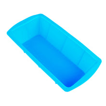 Load image into Gallery viewer, FineDecor Silicone Fruit Cake Bakeware Pan Mould, Bread/ Loaf/ Quiche/ Lasagna/ Pot Pies Non Stick Silicone Mould, Blue, 22x7x5.5cm - FD 3182