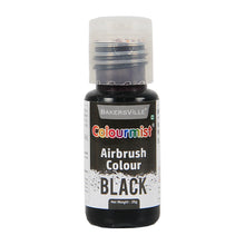 Load image into Gallery viewer, Colourmist Edible Concentrated Vibrant Airbrush Colour (BLACK), 20g | Airbrush Colour For Cakes, Choclate, Fondant, Icing and more | BLACK, 20g