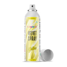 Load image into Gallery viewer, Colourmist Velvet Spray ( Yellow ), 100ml | Premium Cocoa Velvet Butter Spray Color for Frozen Dessets & Cakes | ( Yellow ) | 100ml