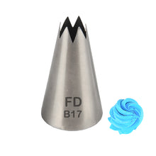 Load image into Gallery viewer, FineDecor Large Piping Tip, Stainless Steel Icing Piping Nozzle Tip, Cake Decorating Tools Cream Puff Decor Pastry Icing Tool for Baker, 1psc (B17)