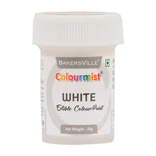 Load image into Gallery viewer, Colourmist Edible Colour Paint ( White ), 20g | Food Paint Colour For Cake / Icing / Fondant / Craft | 20g
