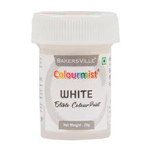 Load image into Gallery viewer, Colourmist Edible Colour Paint ( White ), 20g | Food Paint Colour For Cake / Icing / Fondant / Craft | 20g