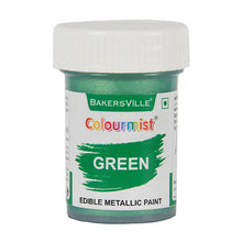 Load image into Gallery viewer, Colourmist Edible Metallic Paint (Green), For Cake / Icing / Fondant / Craft, 20g
