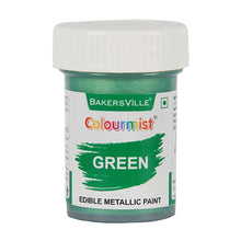 Load image into Gallery viewer, Colourmist Edible Metallic Paint (Green), For Cake / Icing / Fondant / Craft, 20g
