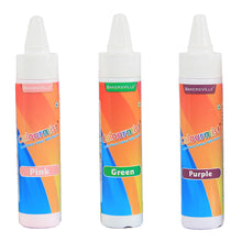 Load image into Gallery viewer, Colourmist Powder Food Colour, Pack of 3 Assorted Colours (25g Each) (Pink, Green, Purple)| Perfect For Cake, Icing, Ice Cream, Frosting, Dessert