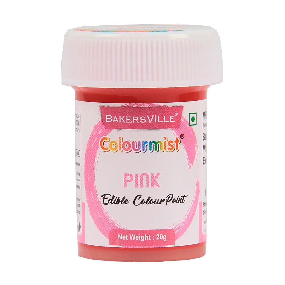 Colourmist Edible Colour Paint ( Pink ), 20g | Food Paint Colour For Cake / Icing / Fondant / Craft | 20g