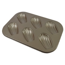 Load image into Gallery viewer, FineDecor Madeleine Pan (6-Cavity) Non-Stick Seashell Shape Madeleine Mold / Baking Mold, FD 3029