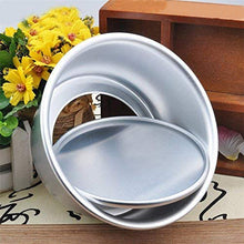 Load image into Gallery viewer, FineDecor Premium Aluminium Cake Pan/Mould Removable Bottom, Round Shape (6 inch diameter * 3 inch height), FD 3024