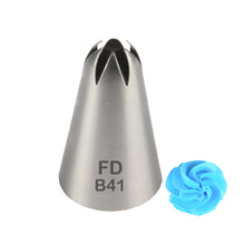 Load image into Gallery viewer, FineDecor Large Piping Tip, Stainless Steel Icing Piping Nozzle Tip, Cake Decorating Tools Cream Puff Decor Pastry Icing Tool for Baker, 1psc (B41)