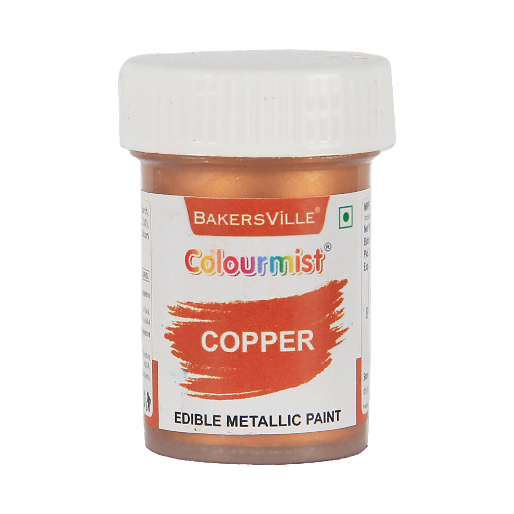 Colourmist Edible Metallic Paint (Copper), For Cake / Icing / Fondant / Craft, 20g