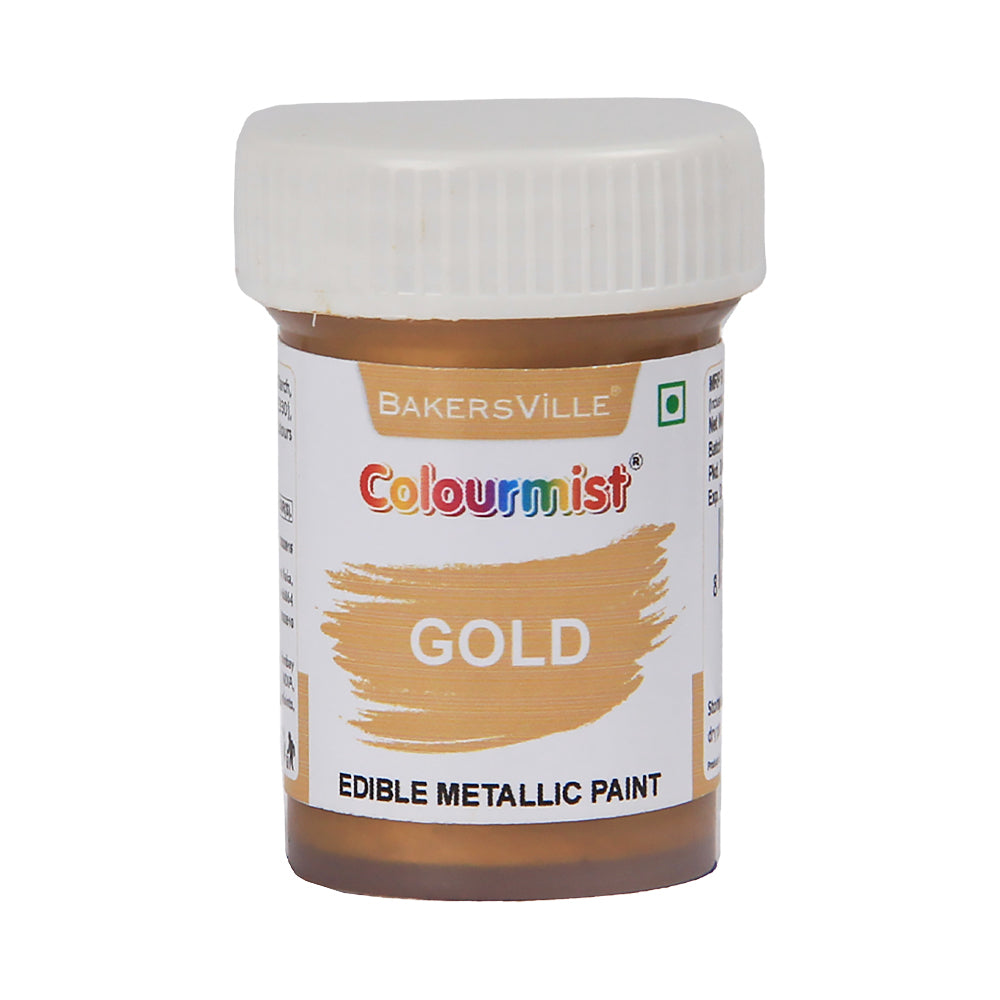 Colourmist Edible Metallic Paint (Gold), For Cake / Icing / Fondant / Craft, 20g