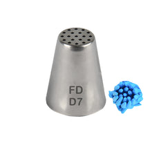 Load image into Gallery viewer, FineDecor Russian Piping Tip, Cake Decoration Nozzle Cream Icing Nozzle Tip Stainless Steel Nozzle Cream Puff Decor Pastry Icing Tool, 1psc (D7)