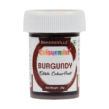 Load image into Gallery viewer, Colourmist Edible Colour Paint ( Burgundy ), 20g | Food Paint Colour For Cake / Icing / Fondant / Craft | 20g