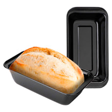 Load image into Gallery viewer, FineDecor Toast Pan ( Black ), Carbon Steel Bread Pan, Nonstick Loaf Pan for Baking with Easy Grips Handles ( 7.5 * 5 * 2.5 inch)FD 3317