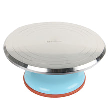 Load image into Gallery viewer, FineDecor Non Slip Heavy Metal (12 Inch) 30 cm, 360 Degree Rotating Cake Turntable Cake Decorating Stand, Cake Stand for Icing, FD 2826