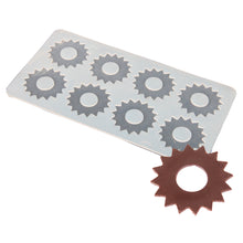 Load image into Gallery viewer, FineDecor Jagged Round Pattern Silicone Chocolate Garnishing Mould (8 Cavity), Garnishing Sheet For Chocolate And Cake Decoration, FD 3518