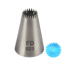 Load image into Gallery viewer, FineDecor Large Piping Tip, Stainless Steel Icing Piping Nozzle Tip, Cake Decorating Tools Cream Puff Decor Pastry Icing Tool for Baker, 1psc (B23)
