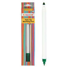 Load image into Gallery viewer, Colourmist Twin Tip Marking Pen (Green) |Double Side Food Decorating Pens with Fine &amp; Thick Tip for cakes, Cookies, Easter Eggs, Frosting, Macaron
