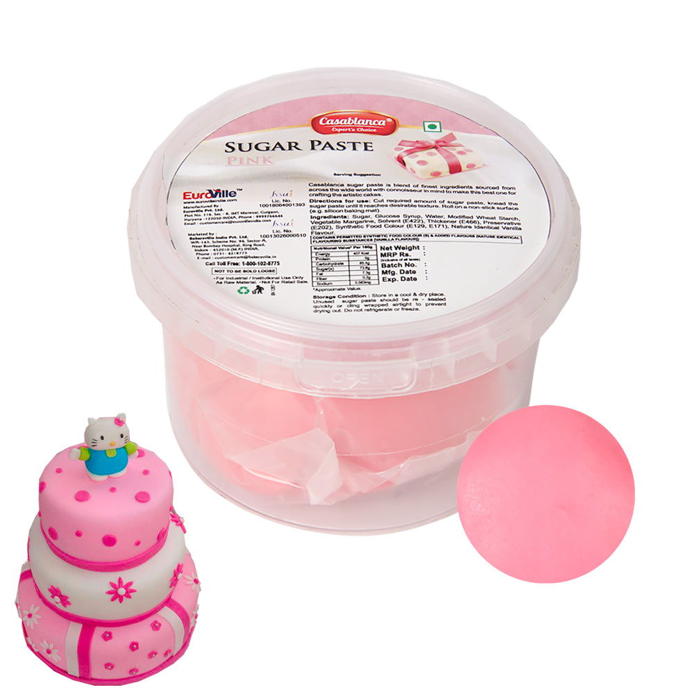 Casablanca Pink Sugar Paste / Fondant  for Cake Decorating, 200g