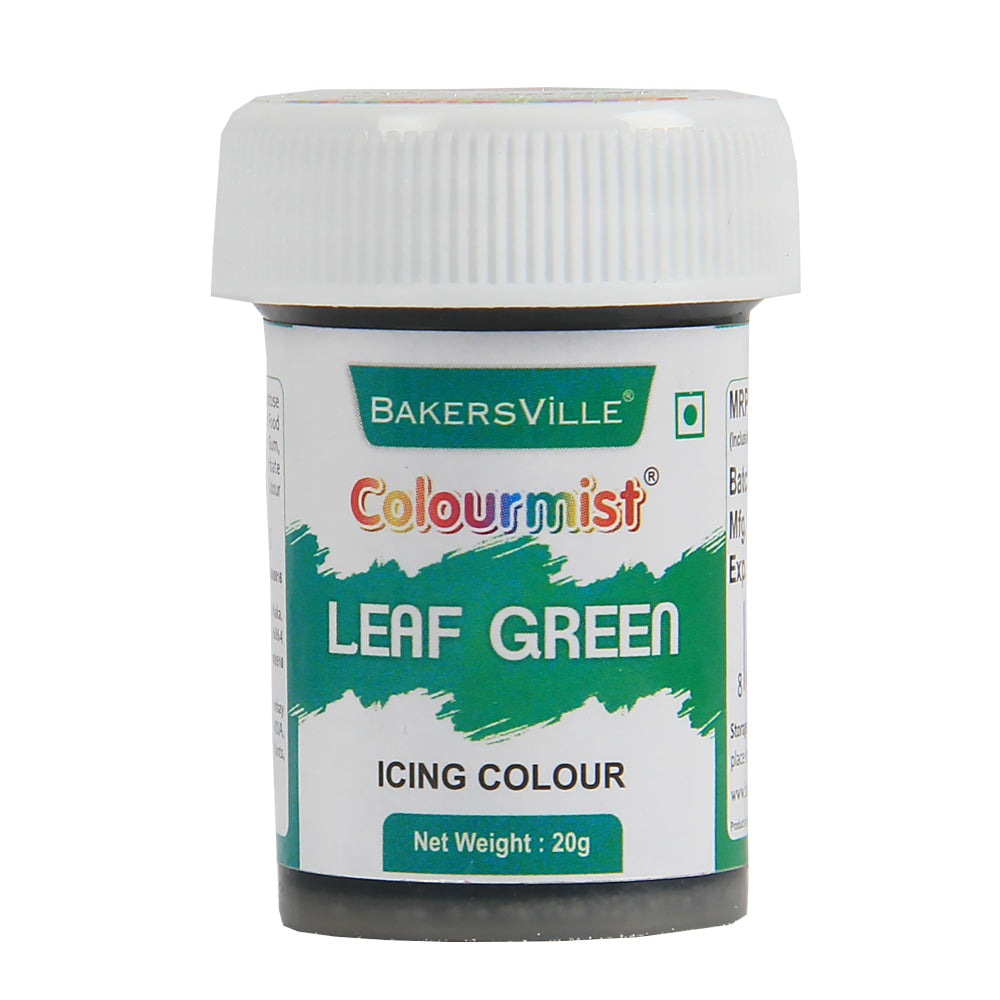 Colourmist Edible Icing Color ( Leaf Green ), 20g | Food Colour For Cake Batter, Icing, Buttercream Frosting, Royal Icing | 20g