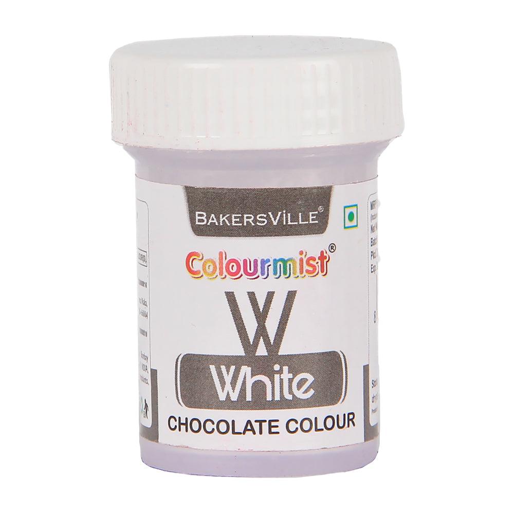 Colourmist Edible Chocolate Powder Colour, (White), 3g