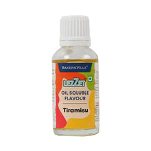Load image into Gallery viewer, Lezzet Premium Concentrated Oil Soluble Flavour Essence (Tiramisu) for Chocolate, Cake Making, Candy, Cookie, Ice Cream, Dessert | Sugar-Free | 30ml