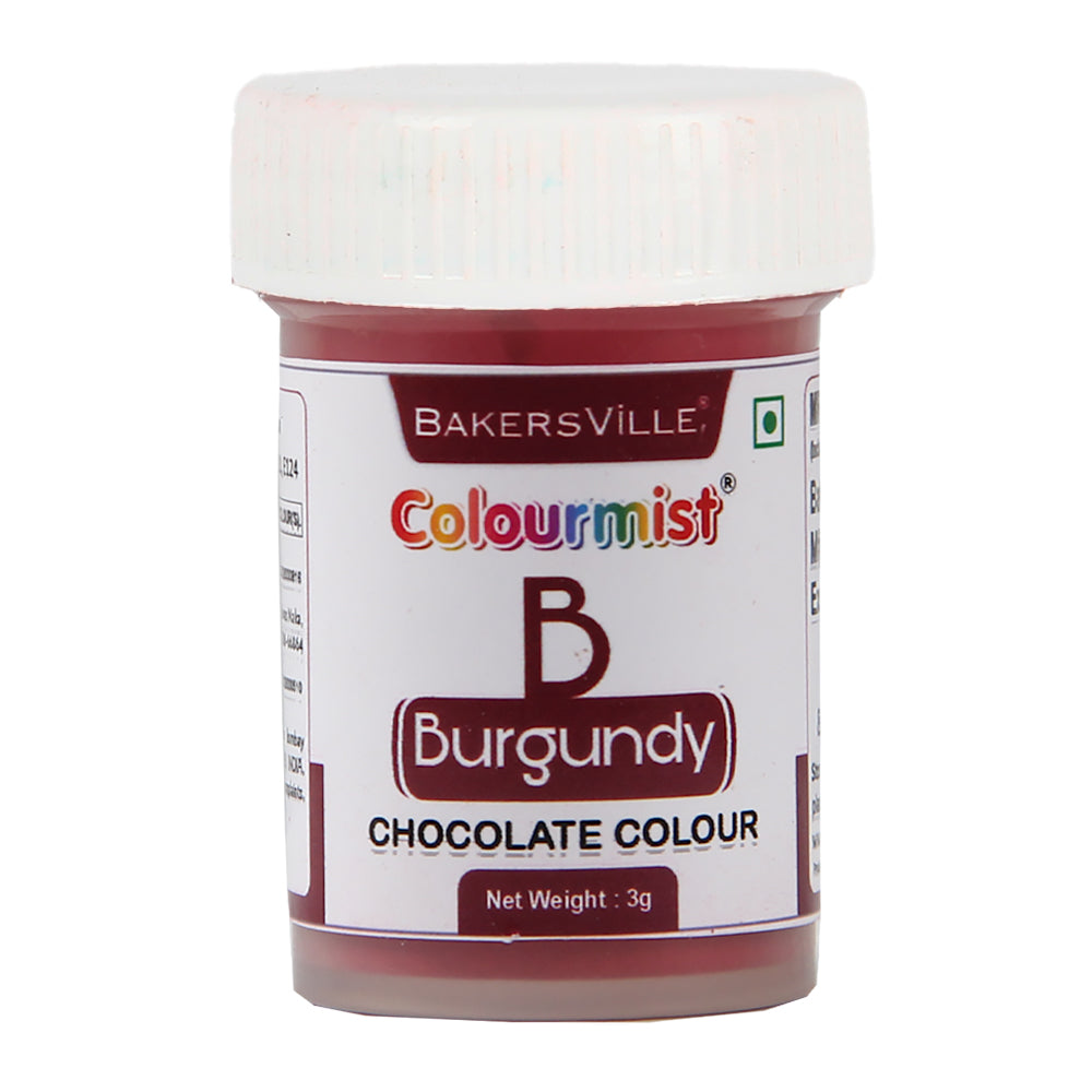 Colourmist Edible Chocolate Powder Colour, (Burgundy), 3g