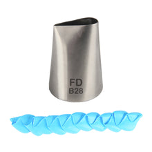 Load image into Gallery viewer, FineDecor Large Piping Tip, Stainless Steel Icing Piping Nozzle Tip, Cake Decorating Tools Cream Puff Decor Pastry Icing Tool for Baker, 1psc (B28)