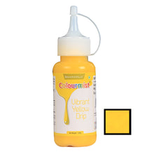 Load image into Gallery viewer, Colourmist Cake Decorating Drip ( Vibrant Yellow ), Edible Vibrant Colour Drip ( Yellow ), 100 gm
