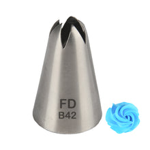 Load image into Gallery viewer, FineDecor Large Piping Tip, Stainless Steel Icing Piping Nozzle Tip, Cake Decorating Tools Cream Puff Decor Pastry Icing Tool for Baker, 1psc (B42)