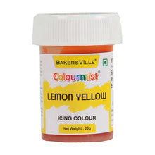 Load image into Gallery viewer, Colourmist Edible Icing Color ( Lemon Yellow ), 20g | Food Colour For Cake Batter, Icing, Buttercream Frosting, Royal Icing | 20g