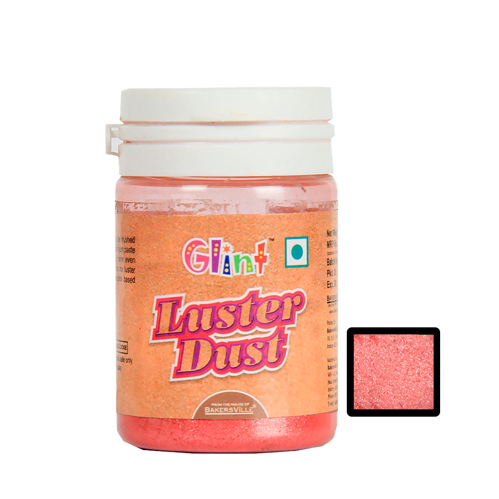 Glint Edible Luster Dust ( Red ), 10g | Pearl Dust | Edible Sparkle Dust | Edible Product for Cake Decor | Glittering Shiner Dust | Red - 10g
