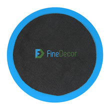 Load image into Gallery viewer, FineDecor Non-Stick Round Silicone Baking Mat Fiber Glass (11.8inch) 30cm Round Sheet Glass Rolling Dough Mat for Cake Cookie Macaron, Black FD 3395