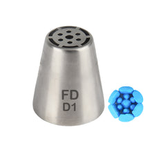 Load image into Gallery viewer, FineDecor Russian Piping Tip, Cake Decoration Nozzle Cream Icing Nozzle Tip Stainless Steel Nozzle Cream Puff Decor Pastry Icing Tool, 1psc (D1)