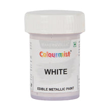 Load image into Gallery viewer, Colourmist Edible Metallic Paint (White), For Cake / Icing / Fondant / Craft, 20g