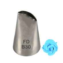Load image into Gallery viewer, FineDecor Large Piping Tip, Stainless Steel Icing Piping Nozzle Tip, Cake Decorating Tools Cream Puff Decor Pastry Icing Tool for Baker, 1psc (B30)