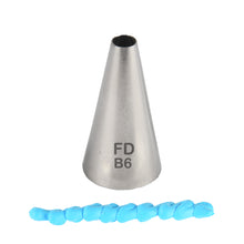 Load image into Gallery viewer, FineDecor Large Piping Tip, Stainless Steel Icing Piping Nozzle Tip, Cake Decorating Tools Cream Puff Decor Pastry Icing Tool for Baker, 1psc (B6)