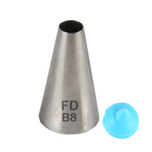 Load image into Gallery viewer, FineDecor Large Piping Tip, Stainless Steel Icing Piping Nozzle Tip, Cake Decorating Tools Cream Puff Decor Pastry Icing Tool for Baker, 1psc (B8)