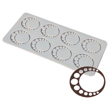 Load image into Gallery viewer, FineDecor Round Necklace Pattern Silicone Chocolate Garnishing Mould (8 Cavity), Circular Garnishing Sheet For Chocolate And Cake Decoration, FD 3519
