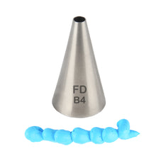 Load image into Gallery viewer, FineDecor Large Piping Tip, Stainless Steel Icing Piping Nozzle Tip, Cake Decorating Tools Cream Puff Decor Pastry Icing Tool for Baker, 1psc (B4)