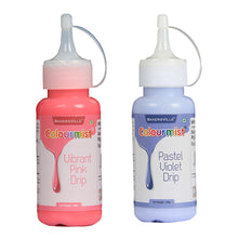 Load image into Gallery viewer, Colourmist Cake Decorating Drip Assorted 100g Each, Pack Of 2 Edible Drip (VIBRANT PINK ,PASTEL VIOLET), 100 gm Each
